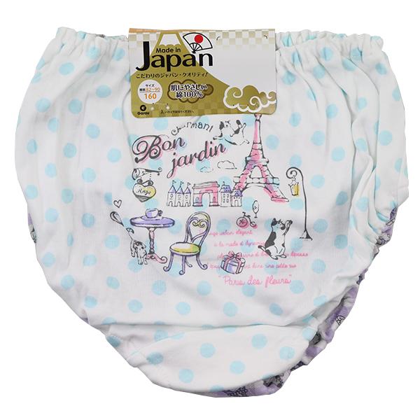日本製 綿100％ Bon jardin×エッフェル塔 子供 女児 ショーツ パンツ