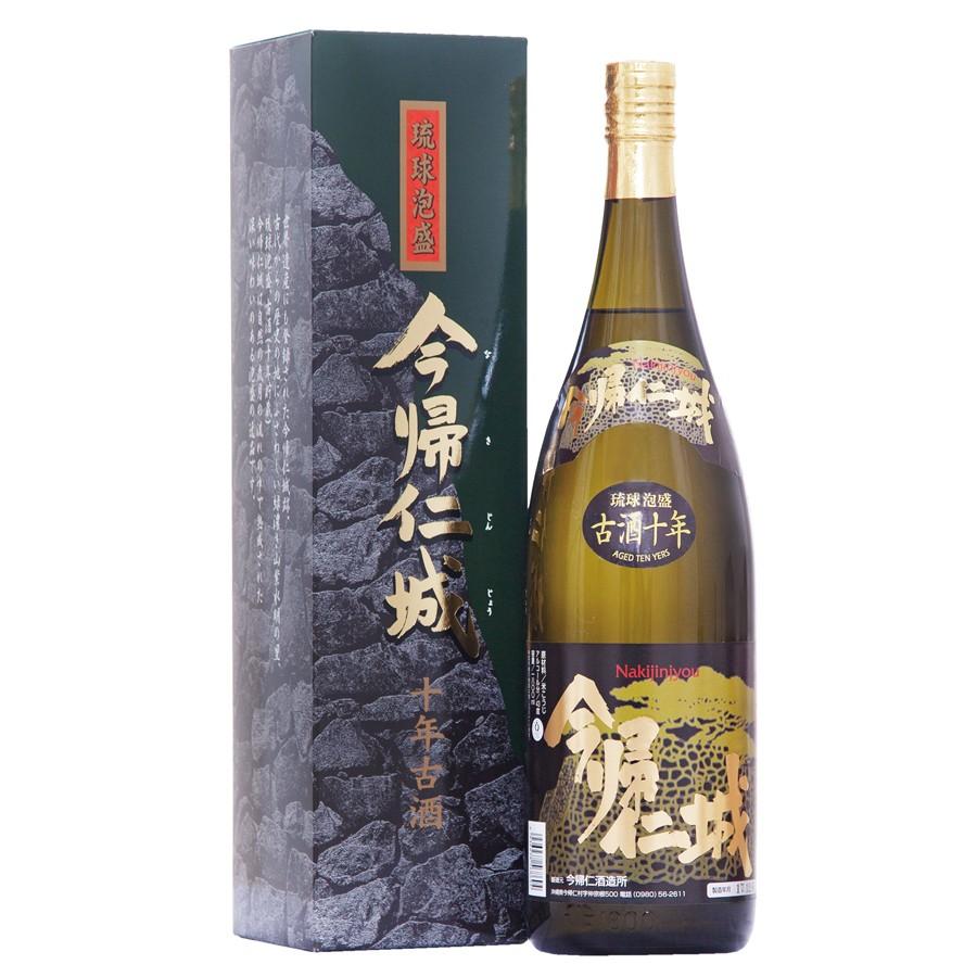 琉球泡盛 焼酎 古酒 「今帰仁城10年古酒43度」1800ml 琉球泡盛 焼酎 古酒 「今帰仁城10年古酒43度」1800ml