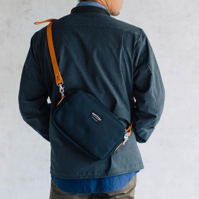 GOODMANS shoulder S ショルダーバッグ レザー バリスティックナイロン 斜め掛け 2way クラッチバッグ ハンドバッグ プレゼント  30代 40代 50代 60代｜nakota｜04