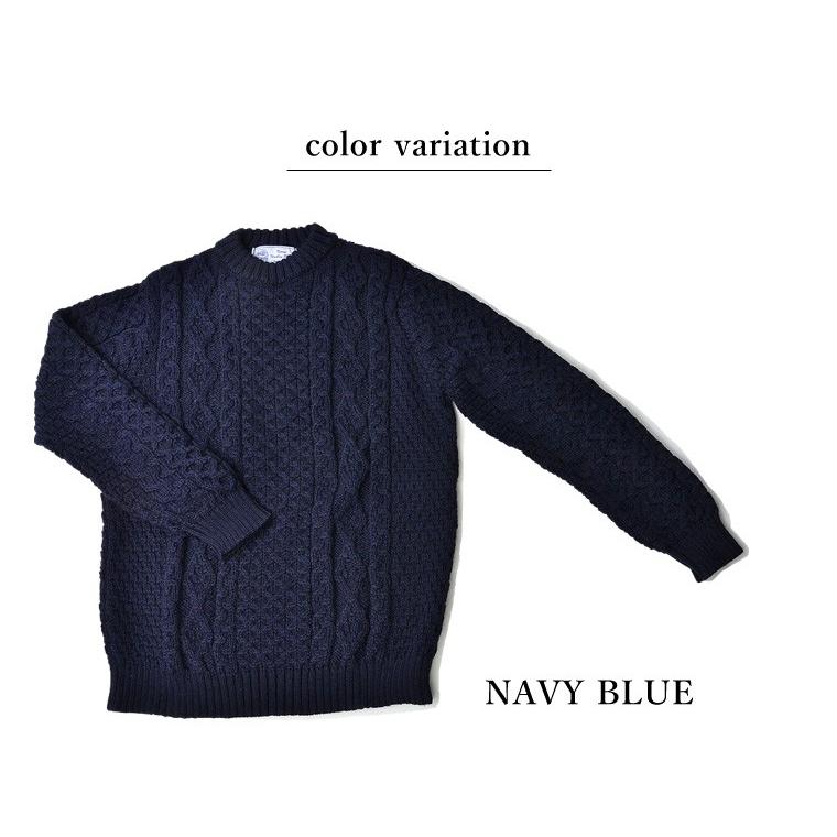 KERRY WOOLLEN MILLS(ケリーウーレンミルズ) アランケーブルクルー