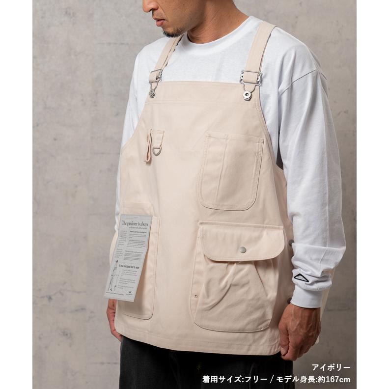 garage green work APRON1 エプロン ベスト キャンプ お洒落 メンズ
