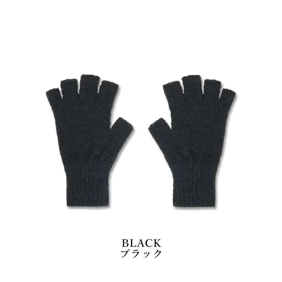 decka デカ Fingerless Gloves Alpaca フィンガーレスグローブ