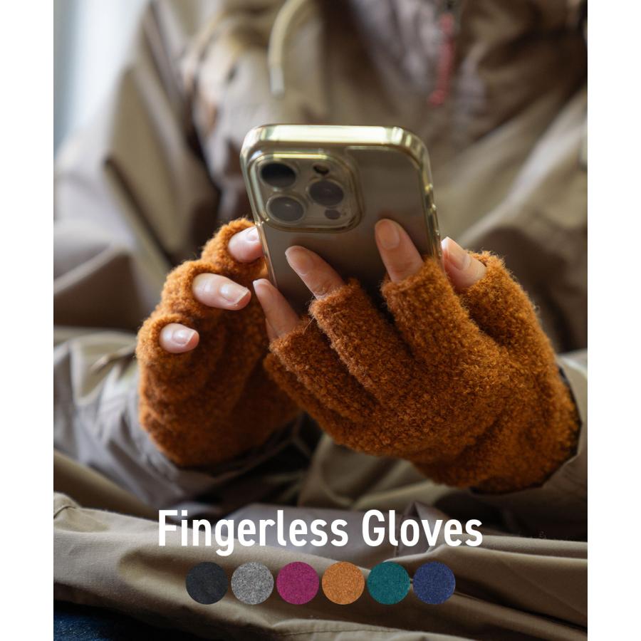 decka デカ Fingerless Gloves Alpaca フィンガーレスグローブ