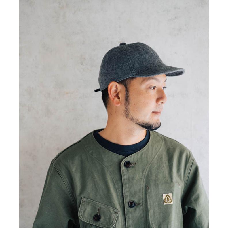 HIGHER（ハイヤー） MELTON CAP メルトンキャップ レザーベルト 帽子