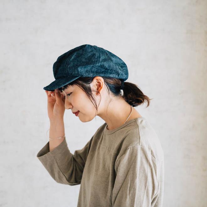 HIGHER（ハイヤー） CHAMBRAY CASQUETTE シャンブレーキャスケット