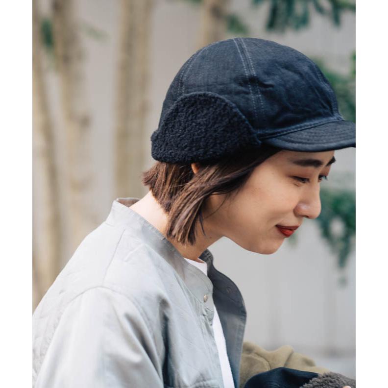 HIGHER（ハイヤー） DENIM & KATSURAGI HUNTER CAP デニム＆カツラギ