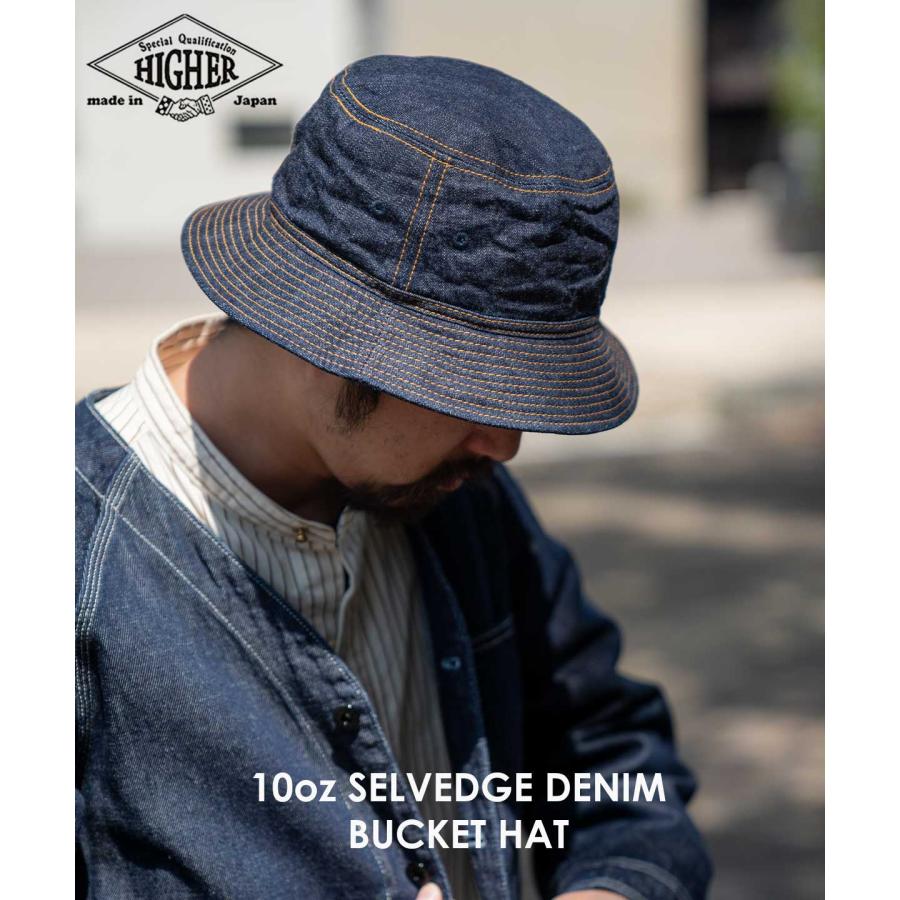 HIGHER（ハイヤー） ハイアー 10oz SELVEDGE DENIM BUCKET HAT メンズ