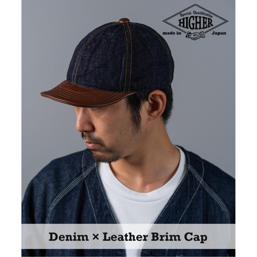 HERMES キャップ　デニム　レザーパッチ　60 HERMES キャップ デニム レザーパッチ 60 HERMES キャップ デニム