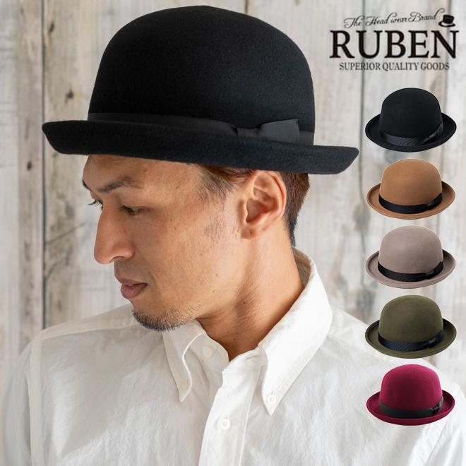 RUBEN ルーベン たためる フェルトボーラーハット 帽子 RUBEN ルーベン たためる フェルトボーラーハット 帽子