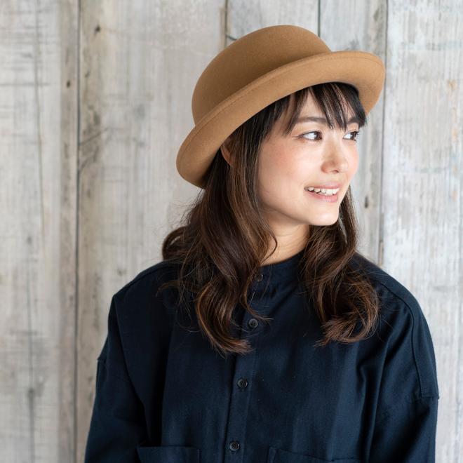 RUBEN ルーベン たためる フェルトボーラーハット 帽子 RUBEN ルーベン たためる フェルトボーラーハット 帽子