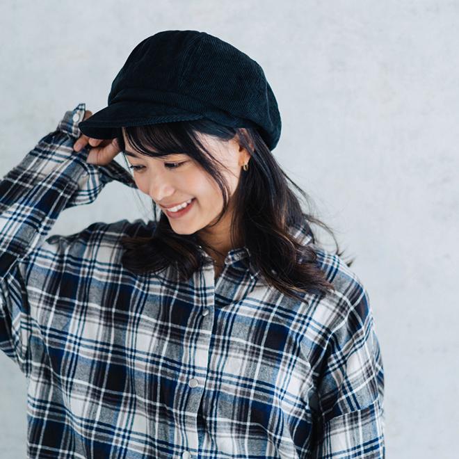 RUBEN ルーベン コーデュロイ8パネルキャスケット 帽子 メンズ