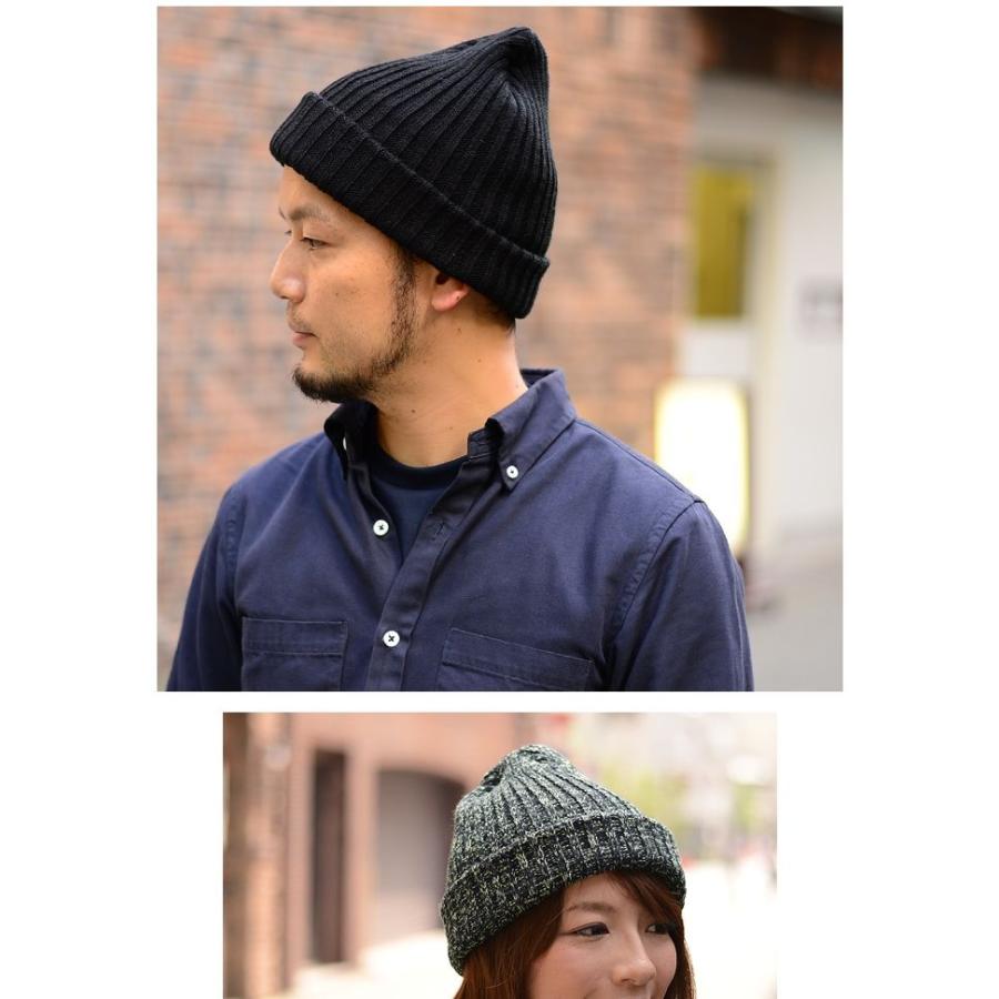 リブ編み ダブル ニット帽帽子 ニット帽 ワッチキャップ ボリューム感