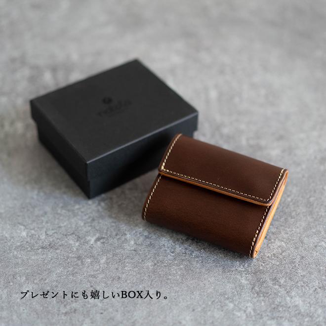 Nakota（ナコタ） nakota Colunaline ブッテーロレザー 三つ折り財布