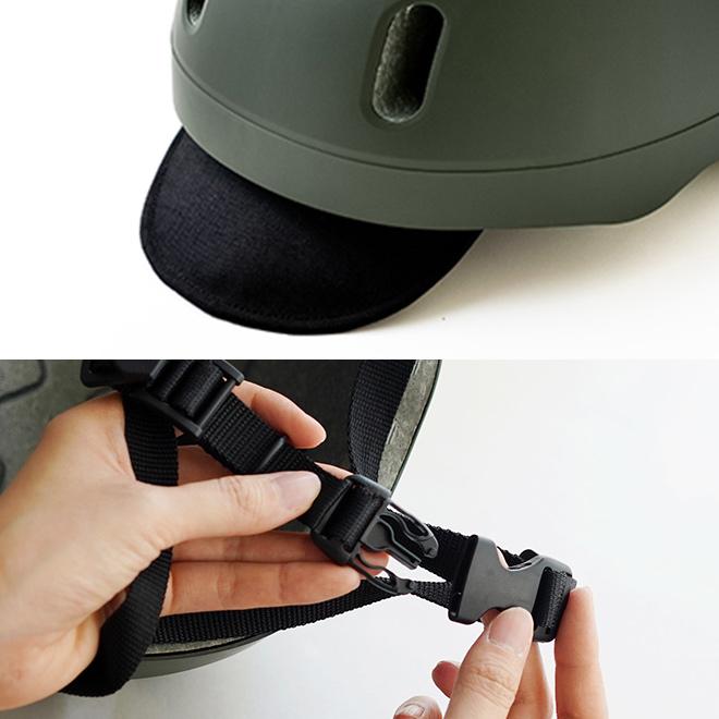 ヘルメット kumoa クモア プロテクションキャップ ナイロンバイザー