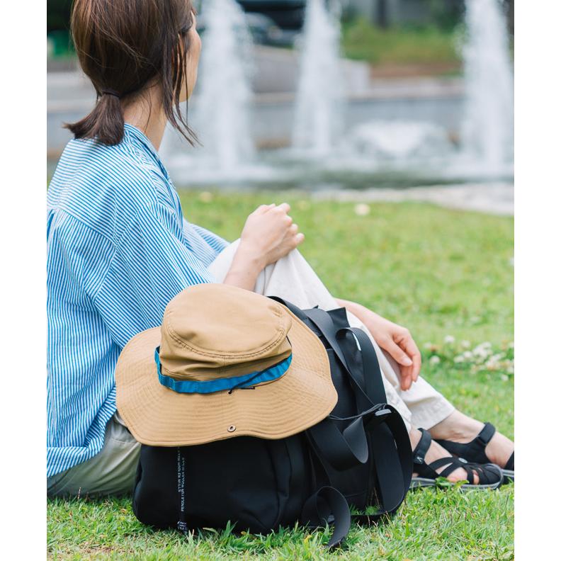 超美品 アキオヒラタ サンバイザー Lサイズ リボン付(取り外し可能