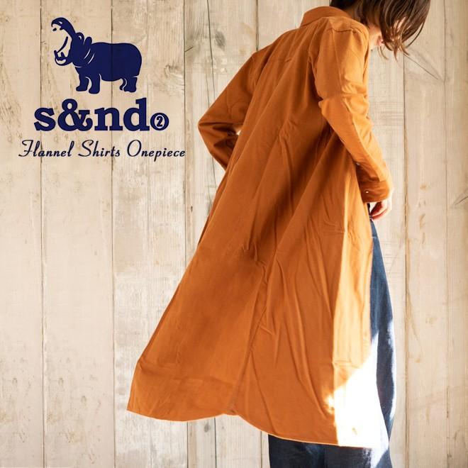 S Amp Nd セカンド ネルロングシャツワンピース ボタンダウン カジュアル フランネル レディース 長袖 Sd Nakota 通販 Yahoo ショッピング