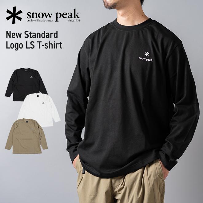 snowpeak スノーピーク New Standard Logo L/S T-shirt 長袖 Tシャツ ロンT ロングスリーブ インナー カットソー プリント シンプル コットン メンズ レディース | snow peak