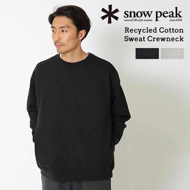 snow peak（スノーピーク） Recycled Cotton Sweat Crewneck 
