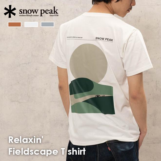 snow peak（スノーピーク） Relaxin' Fieldscape T shirt 春 夏 フェス