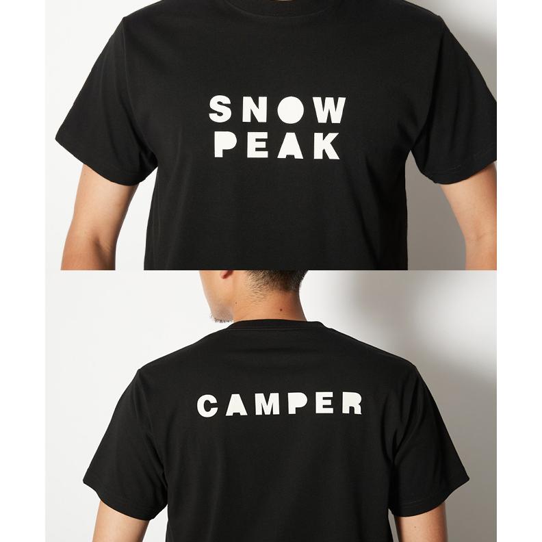 snowpeak スノーピーク T-Shirt CAMPER 半袖 Tシャツ ソフト ロゴ ショート スリーブ 吸水速乾 インナー トップス メンズ レディース アウトドア 春 夏｜nakota｜14