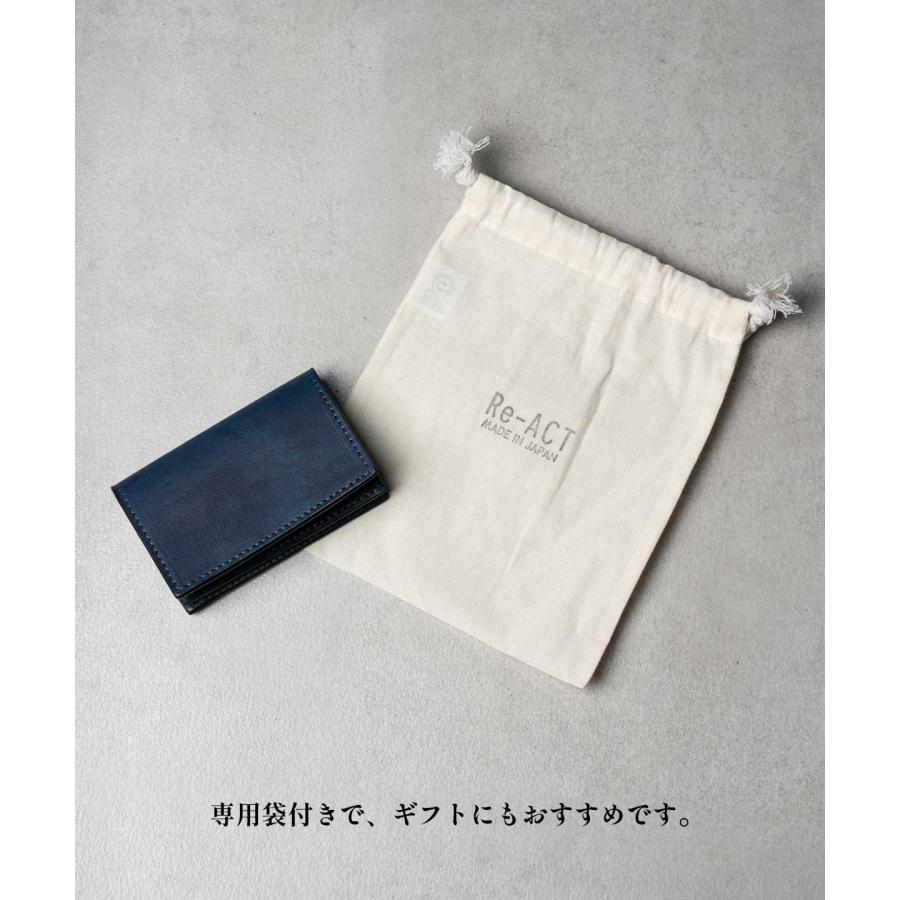 リアクト Indigo Card Case カードケース 名刺入れ メンズ レディース