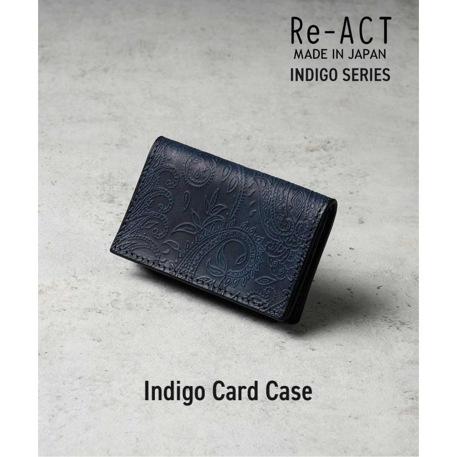 リアクト Indigo Card Case カードケース 名刺入れ メンズ レディース 