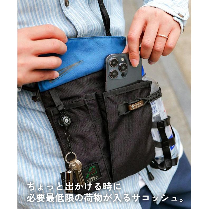 AS2OV（アッソブ） CORDURA FINETEX SACOCHE ショルダーバッグ メンズ