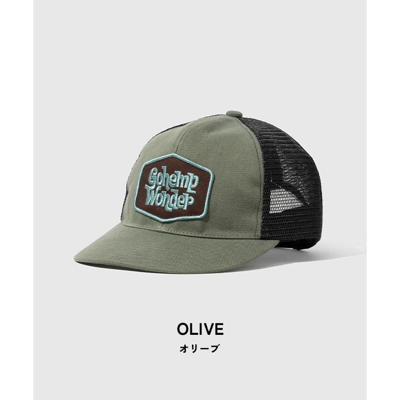 GOHEMP ゴーヘンプ WONDER MESH CAP ワンダー メッシュキャップ 帽子 キャップ ワッペン メンズ レディース カジュアル シンプル アウトドア 春 夏｜nakota｜11