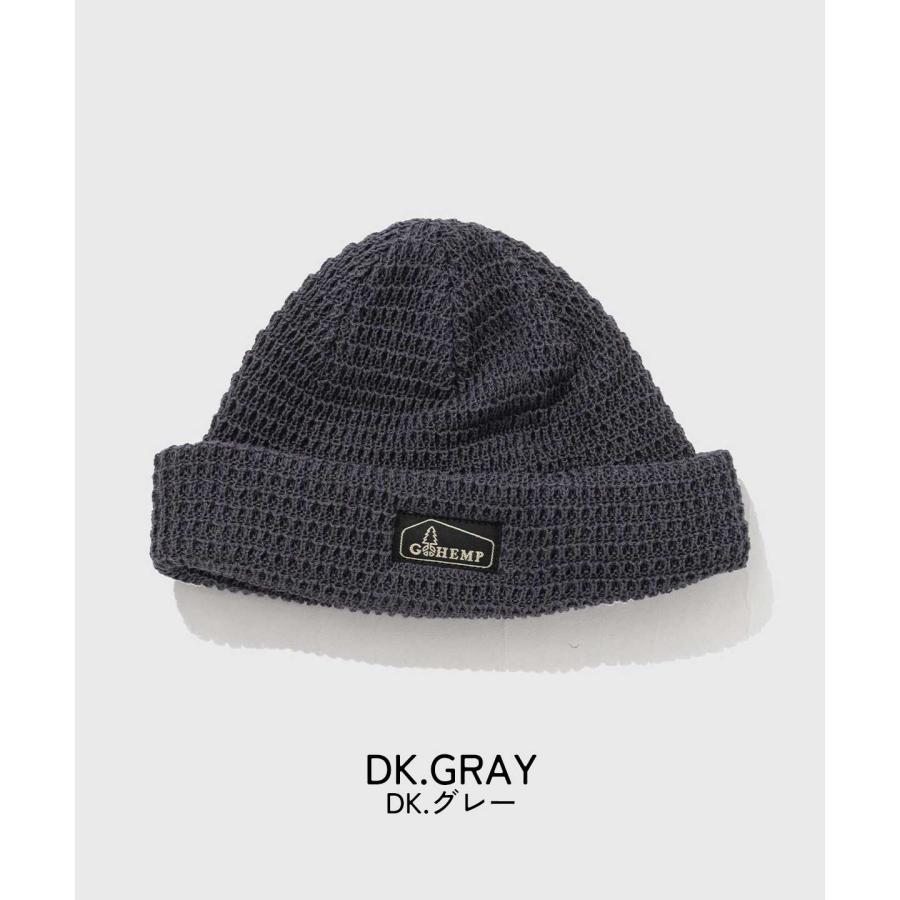 GOHEMP（ゴーヘンプ） WAFFLE BEANIE ニット帽 男女兼用 防寒対策 帽子