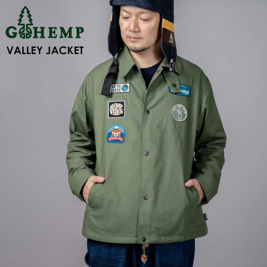 GOHEMP ゴーヘンプ VALLEY JACKET バレイジャケット アウター ミリタリー メンズ レディース ユニセックス GOHEMP（ゴーヘンプ） VALLEY JACKET バレイジャケット アウター