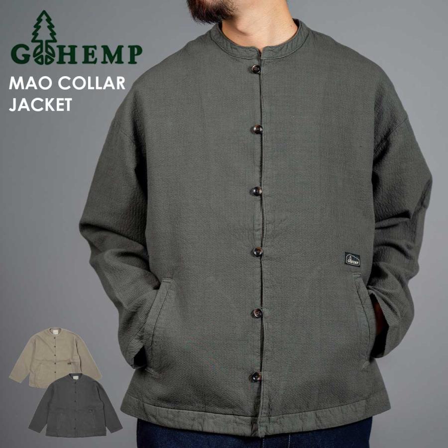 GOHEMP（ゴーヘンプ） MAO COLLAR JACKET ジャケット ヘンプコットン