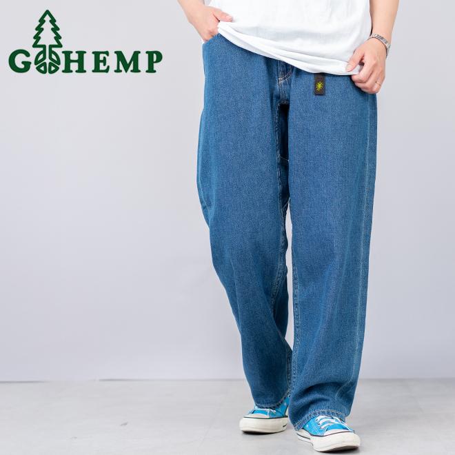 GOHEMP（ゴーヘンプ） デニム パンツ ユーズドウォッシュ EASY 5POCKET