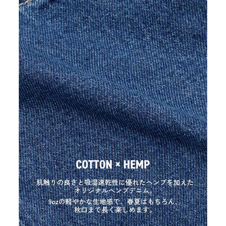 GOHEMP（ゴーヘンプ） デニム パンツ ユーズドウォッシュ EASY 5POCKET