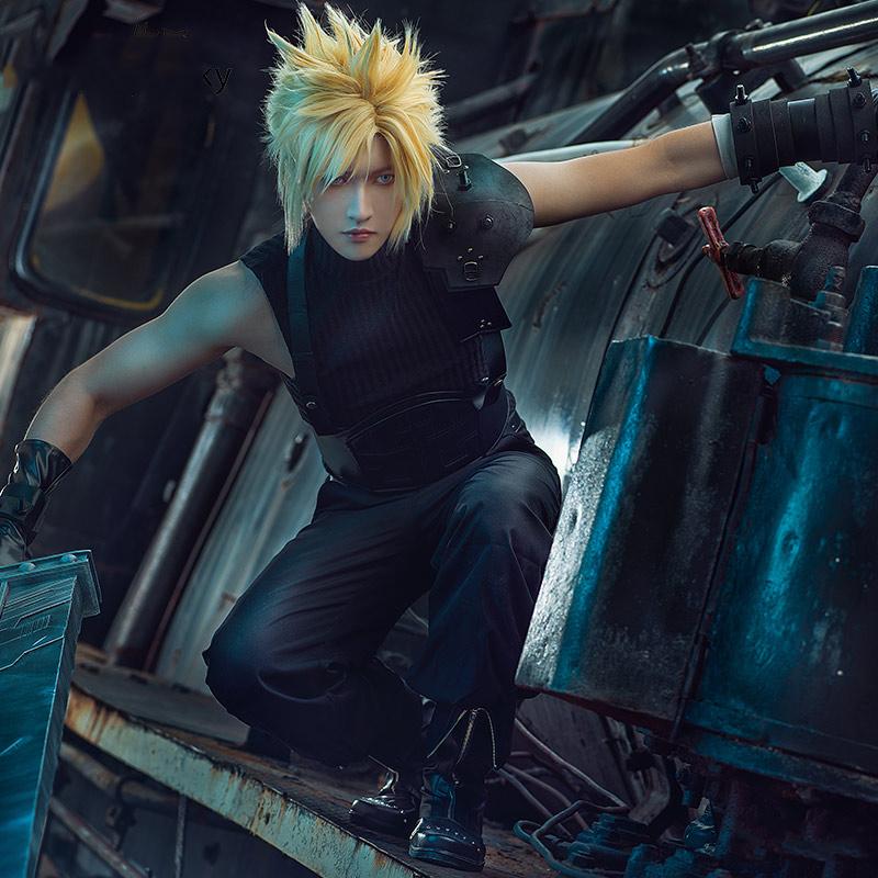 ⭐️完成品⭐️ ファイナルファンタジーVII クラウド コスプレ Cloud Strife コスプレ 衣装 ファイナルファンタジーセブン FFVII FF7 クラウド・ストライフ コスプレ 【V1935922252】(10881円)
