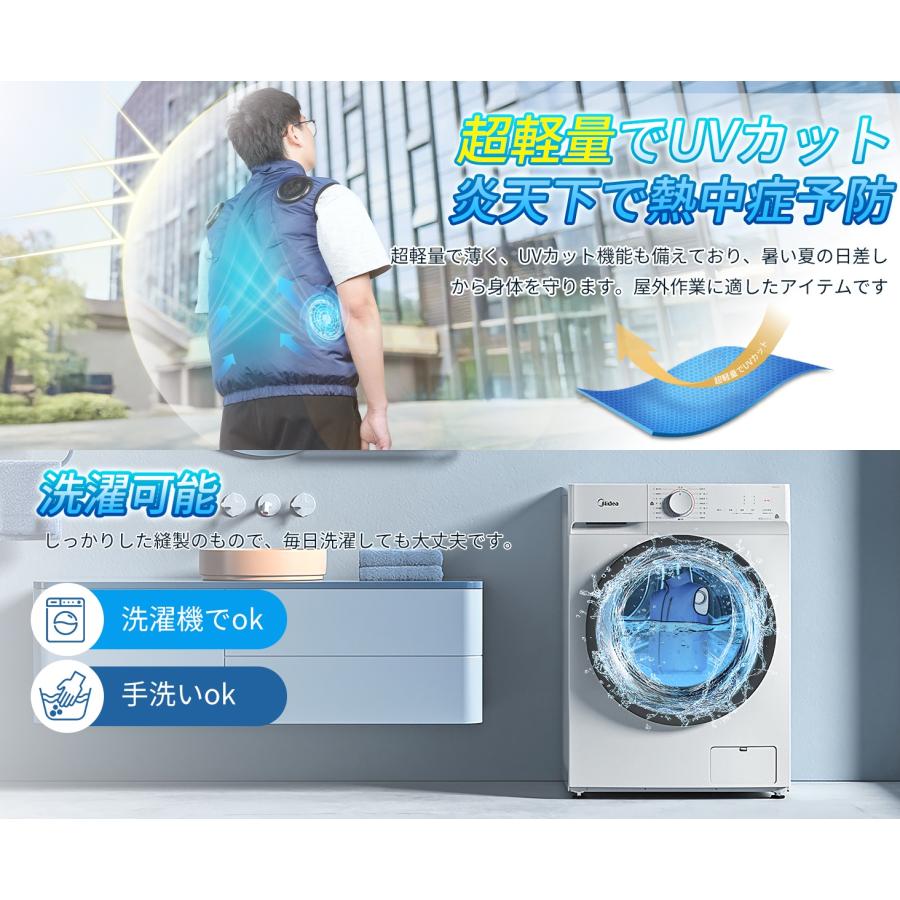 2026新発売 冷却ベスト 空調作業服 通気 速乾 2つ冷却ブレート 作業服