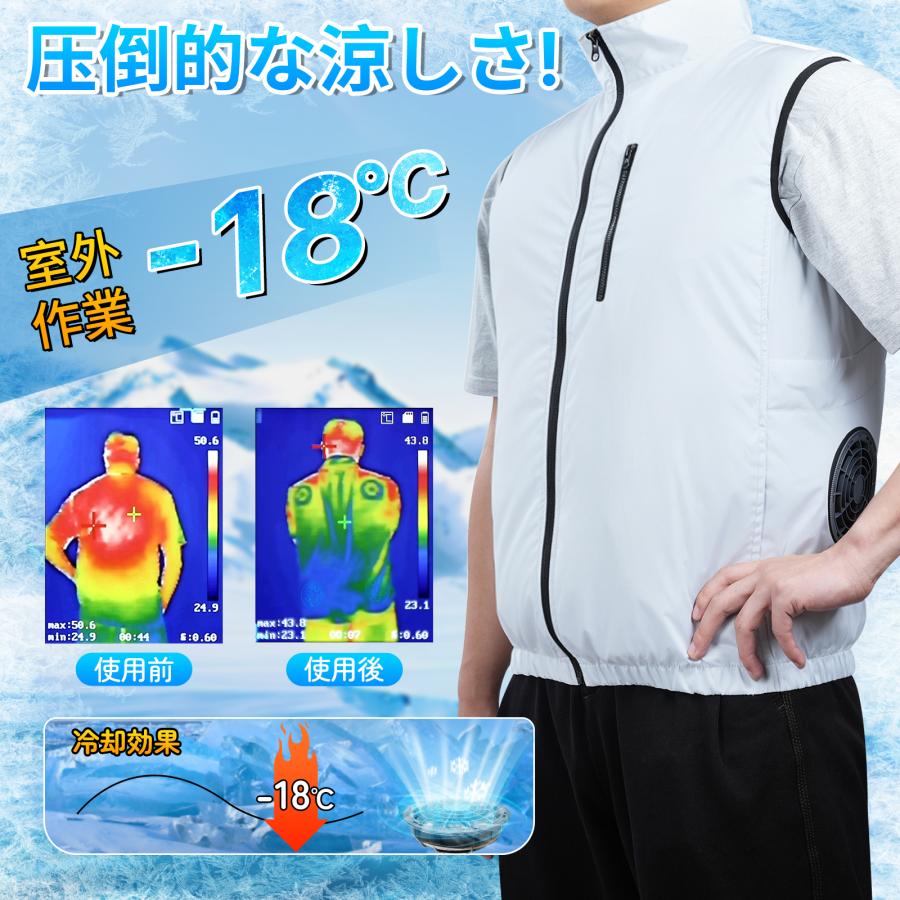 2026新発売 冷却ベスト 空調作業服 通気 速乾 2つ冷却ブレート 作業服