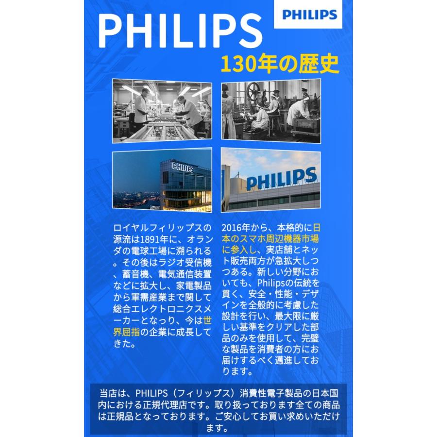 Philips(フィリップス) 【5v 2a モバイルバッテリー 10000mah軽量 携帯 バッテリー 携帯 持ち運び便利 2台同時充電でき】モバイルバッテリー 大容量 DLP7719N｜namall23｜02