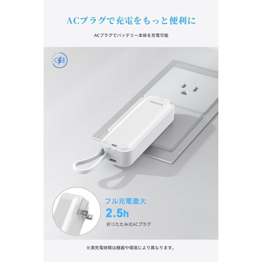 Philips（フィリップス） モバイルバッテリー 大容量 モバイル充電器