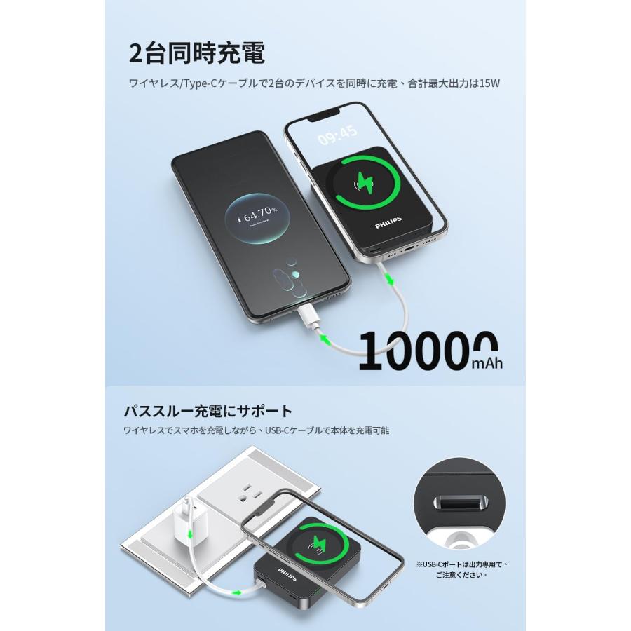 Philips（フィリップス） マグネット MagSafe モバイルバッテリー