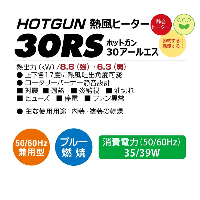 HOTGUN 静岡製機 ホットガン HG30RS 熱風ヒーター : ナンブショップ