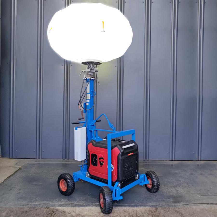 新ダイワ インバーター発電機 投光器 バルーン テラスター バルーンライト 発電 セット売り】バルーンライト 投光器 テラスター仕様 ＋ 発電機 【中古