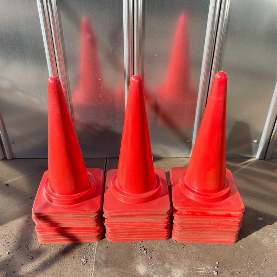 カラーコーン スコッチコーン 赤 30個 重り付き