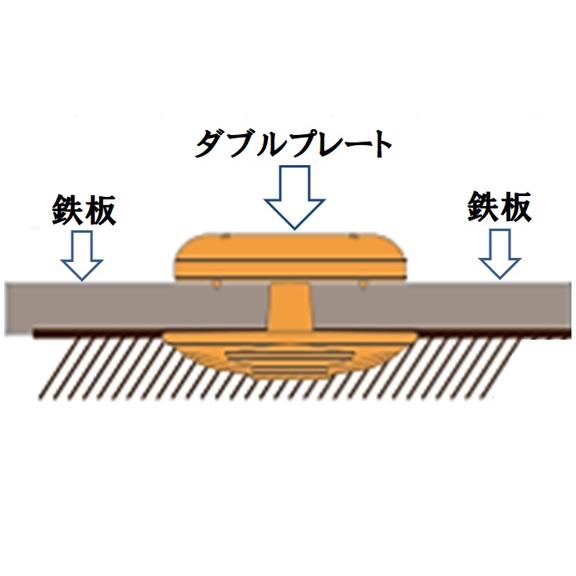 イモア 敷鉄板安全固定止め金具 ダブルプレート30個セット イモア 敷鉄板安全固定止め金具 ダブルプレート30個セット