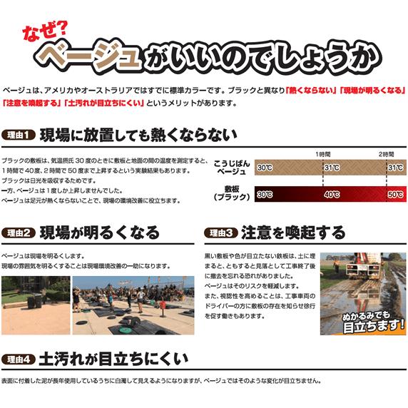 こうじばん 強化型プラスチック敷板 4x8 山/山 10枚セット こうじばん 強化型プラスチック敷板 4x8 山/山 10枚セット