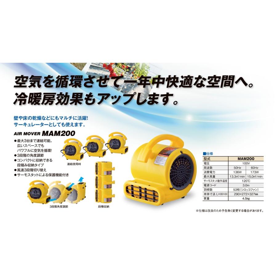ワキタMEIHO エアムーバー MAM200 : ナンブショップ ヤフー店 - 通販