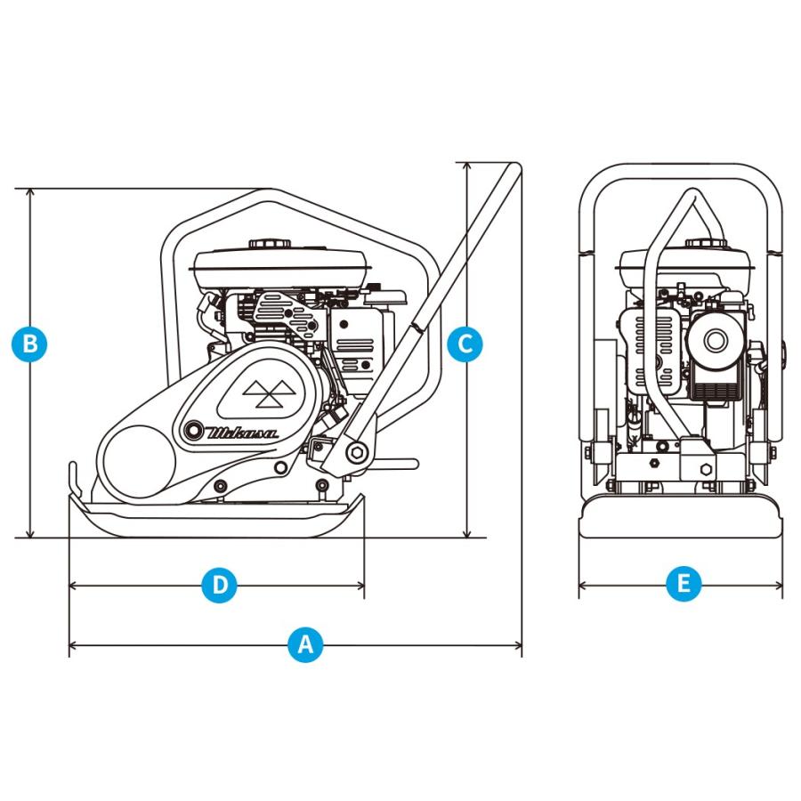 三笠産業 プレートコンパクター MVC-F40HTW 水タンク付 : ナンブ 三笠産業 プレートコンパクター MVC-F40HTW 水タンク付 : ナンブ