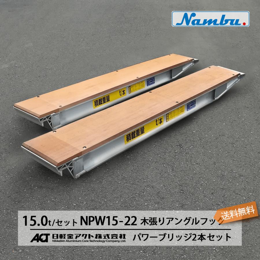 アルミブリッジ 日軽 パワーブリッジ NPW15-22 15トン 木張り アルミブリッジ 日軽 パワーブリッジ NPW15-22 15トン 木張り