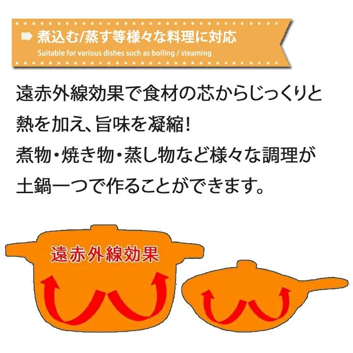 土鍋 結婚祝い プレゼント おしゃれ 鍋 炊飯 ご飯 ih対応 日本製 ごはん ギフト 選べるカラー プレーン 土鍋 8号 ガス＆IH対応 あすつく 速達 敬老の日の画像