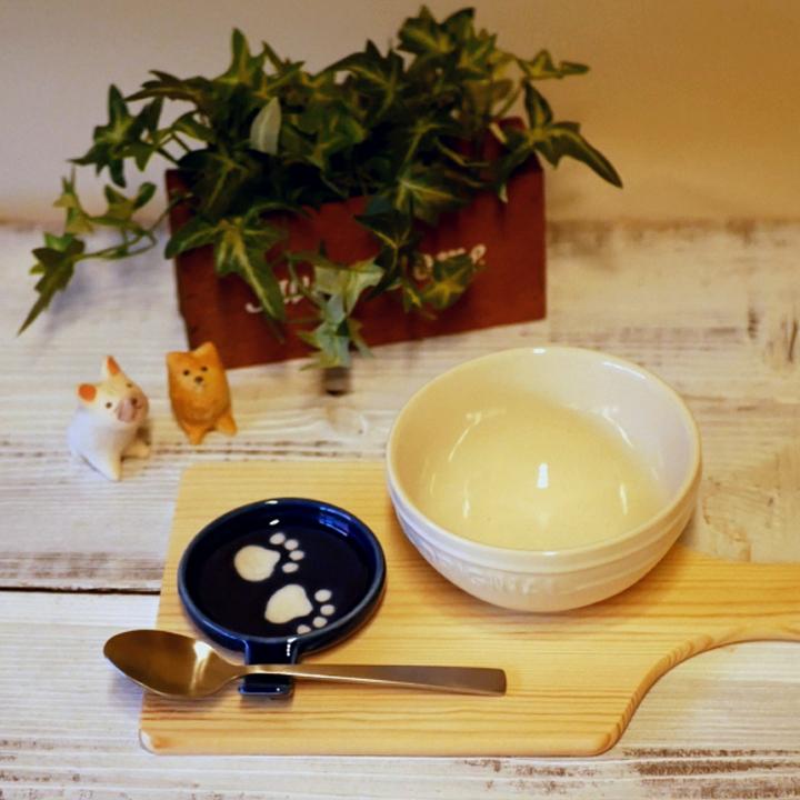 4枚 4color セット☆手つき豆小皿 箸置き付き小皿 わんこ肉球 4枚 4color セット☆手つき豆小皿 箸置き付き小皿 わんこ肉球