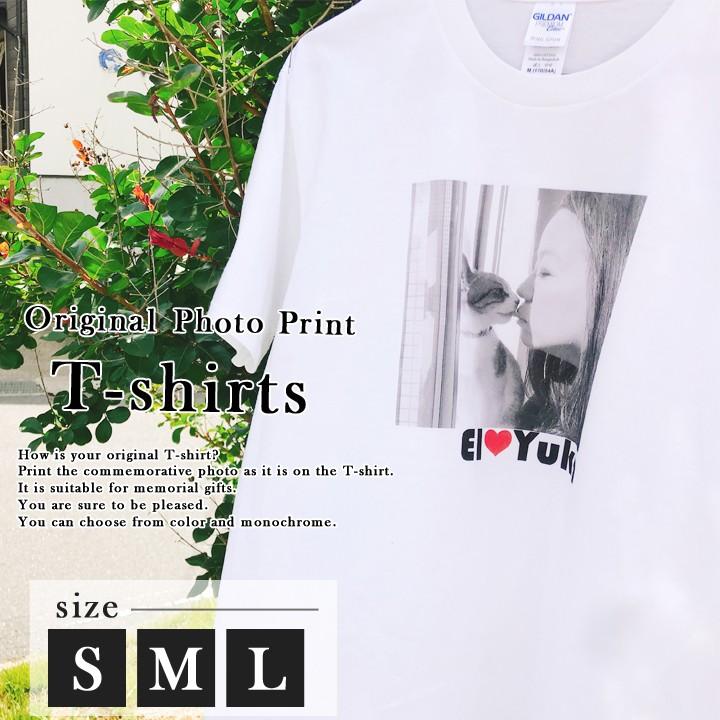 名入れ プレゼント ギフト オリジナルtシャツ 誕生日プレゼント オーダーメイド 撮った写真をそのままプリント 5 6オンス半袖tシャツ S M L 洋 送料無料 Rc014 名入れプレゼントショップ夕立窯 通販 Yahoo ショッピング